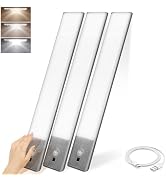 VYANLIGHT Rechargeable Motion Sensor LED Lights, Smart Under Cabinet Lights, LED Stick-On Magneti...