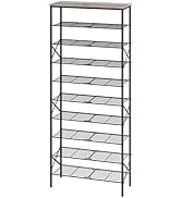 YATINEY 10 Tier Shoe Rack, Shoe Storage Organizer, Large Capacity Shoe Shelf Holds 40 Pairs of Sh...