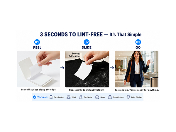 Portable Lint Remover Sheets