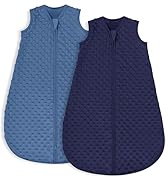 Yoofoss Fleece Baby Sleep Sack 6-12 Months with Plush Dots, TOG 1.5 Baby Wearable Blanket with 2-...