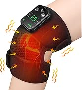 Knee Massager with Heat, Cordless Knee Heating Pad with Massager, FSA Eligible, 3 Heat & 3 Vibrat...