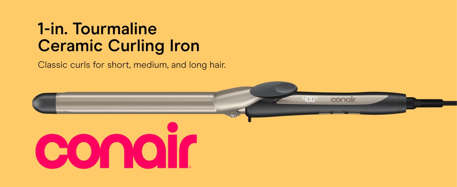 1-in. Tourmaline Ceramic Curling Iron