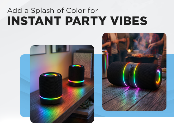 Add a splash of color for instant party vibes.