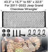 RED WOLF Envelope Style Cargo Net for 2011-2022 Jeep Grand Cherokee Wrangler Commander TJ TL Comp...