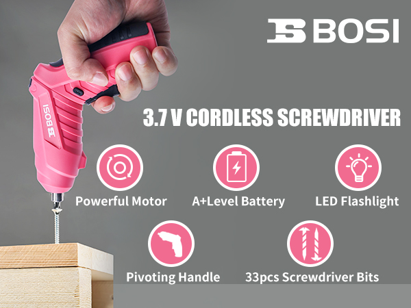 3.7v cordless screwdriver set