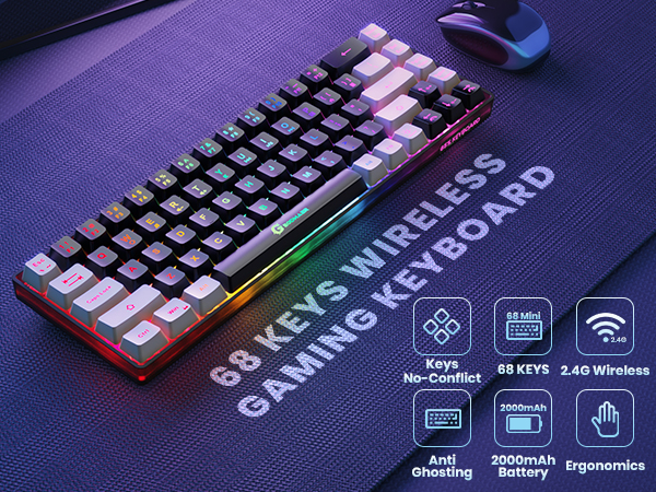 wireless gaming keyboard