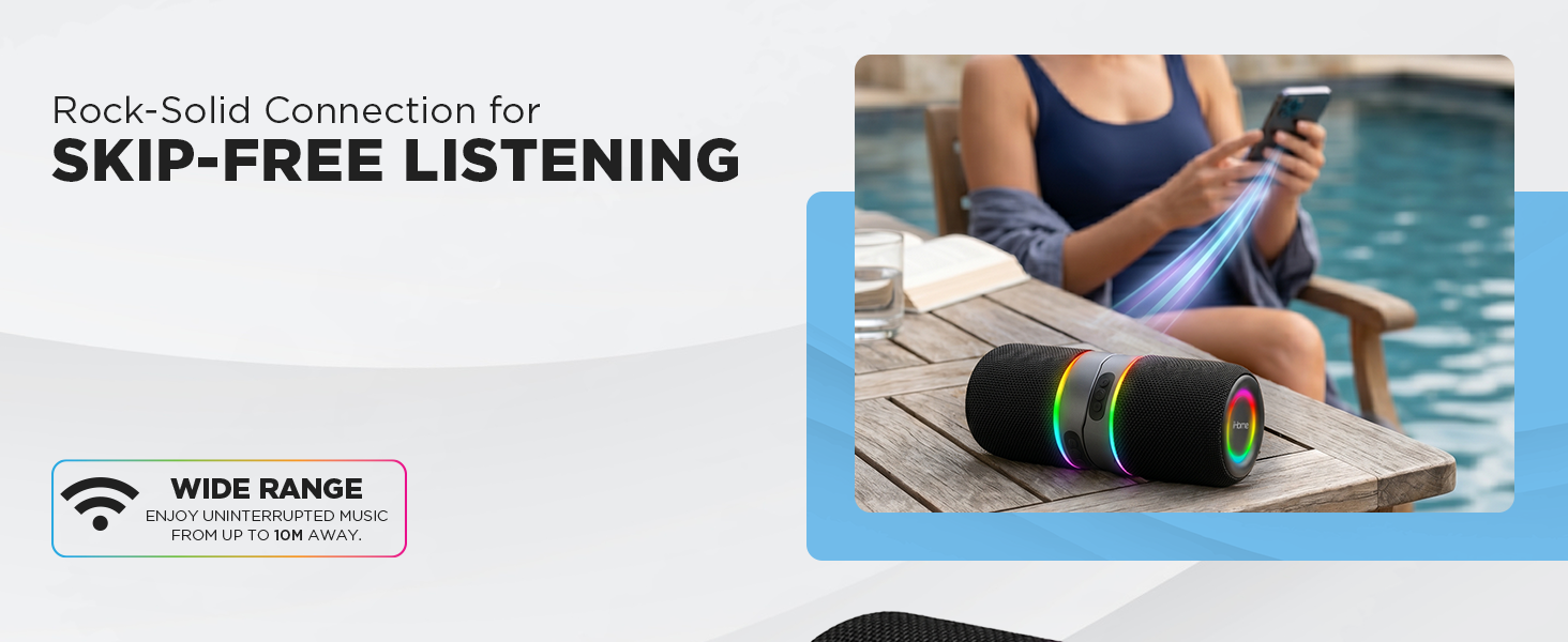 Rock-solid connection for skip-free listening.