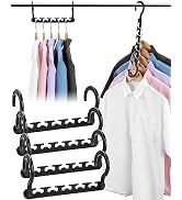 AMKUFO Closet-Organizers-and-Storage-6 Pack: Hangers-Space-Saving for Closet-Organizer, Sturdy Ha...