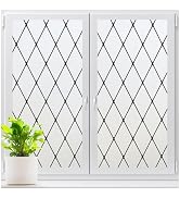 LUTE Frosted Window Privacy Film, Static Cling UV Sun Blocking Heat Control Window Cover, Removab...