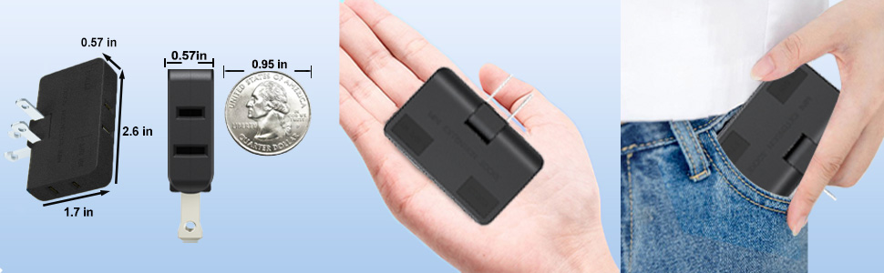 flat wall plug