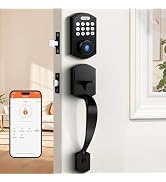 Probrico Smart Keyless Entry Door Lock Deadbolt, Front Door Lock Set with Fingerprint Deadbolt, S...