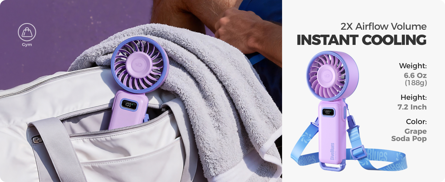 hands free 4-in-1 fan instant cooling