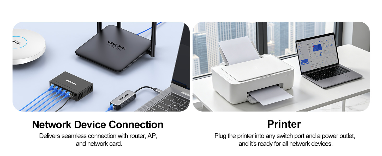 WAVLINK 5-Port Gigabit Ethernet Unmanaged Switch