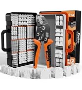 Preciva Mini-Fit Jr Kit Crimping Tool, with 12 Types 2-10 Pin Molex 4.2mm Connector, AWG 28-16 Te...