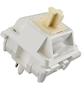 for Gateron Cream Keyboard Switches,Pre-lubed 5-Pin Tactile Switches with Light Guide Pole/All Po...