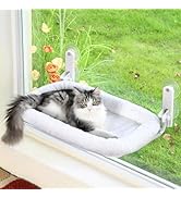 Zakkart Foldable Cat Hammock for Window - Cordless, Embeded Machine Washable Bed, Robust Metal Fr...