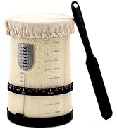 Premium Pro Sourdough Starter Jar Kit -40oz Large Wide Mouth Sourdough Bread Jar, Glass Container...