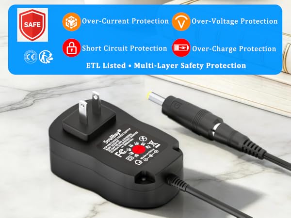 ac dc adapter with multiple protections, safe and easy to use
