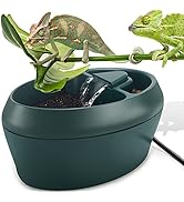 NEPTONION Reptile Chameleon Cantina with Snacks Trough, Drinking Fountain Water Dripper for Amphi...