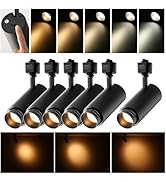 mirrea 5-Color Zoomable H-Type Black Track Lighting Heads, 13.5W LED Track Light Head, 2700K-5000...