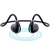 IHAO Open Ear Earbuds Air Conduction Headset Wireless Bluetooth Sport Headphones with Mic Earphon...