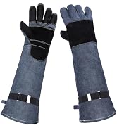 ENPOINT Heavy Duty Animal Handling Gloves - Cat Gloves Bite Proof, Ideal for Dog Training, Falcon...
