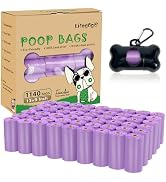 Dog Poop Bag 1140 Counts 57 Rolls, Unscented Doggy Poop Bags, Leak-Proof Dog Bags for Poop, Extra...