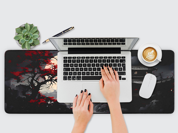 mouse pad on the table