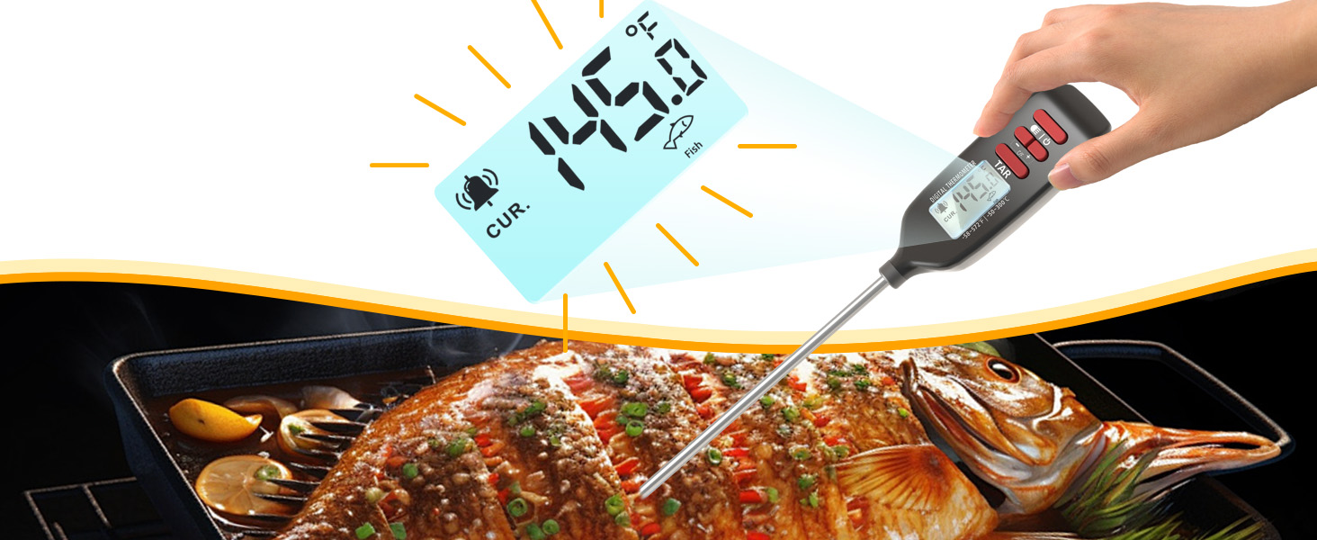 cooking thermometer for frying fish