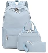 Bluboon School Backpack Set Girls Womens Laptop Bookbag Casual Daypack Fits 15 inch Laptop with L...
