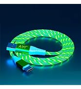 AYI USB Type C to USB A 2.0 Android Charger Cable Fast Charging High Data Speed Visible Green LED...