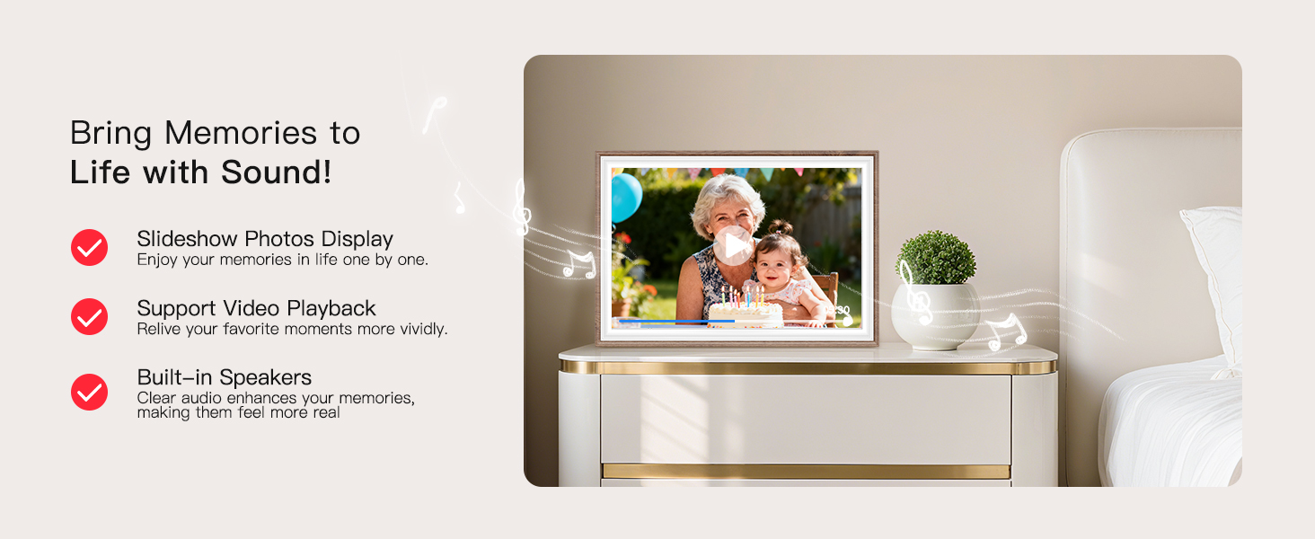 frameo digital frame wifi picture photo video share moment from phone