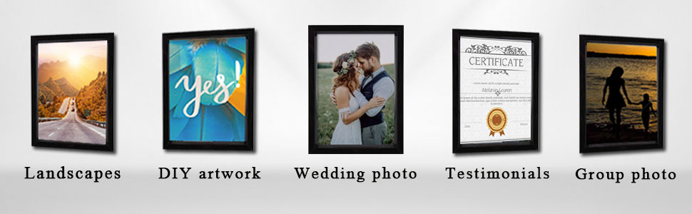 5x7 picture frame 5x7 frame 5 x 7 frame black photo clear plexiglass with mat for wall and tabletop