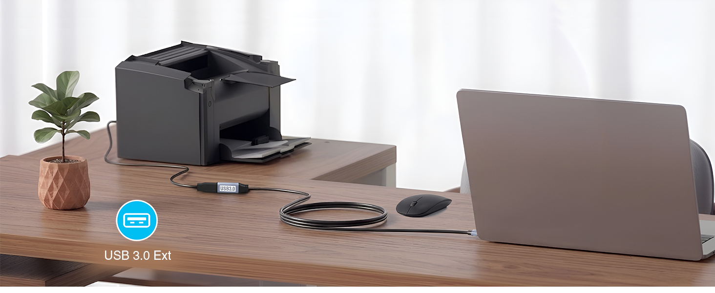 printer extension cable A Male to Female Long USB bluerigger Cable Active USB Extension Cable active