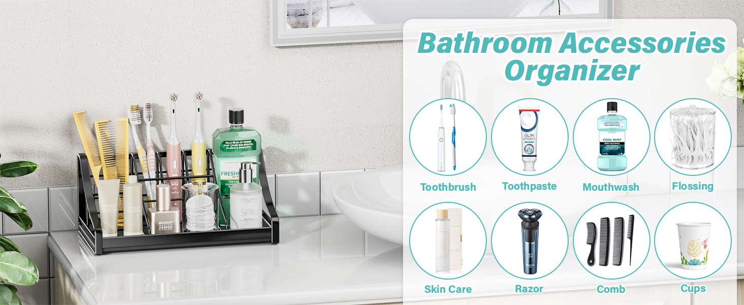 bathroom accessories organizer