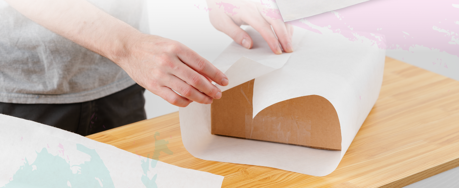 White Kraft Arts and Crafts Paper Roll