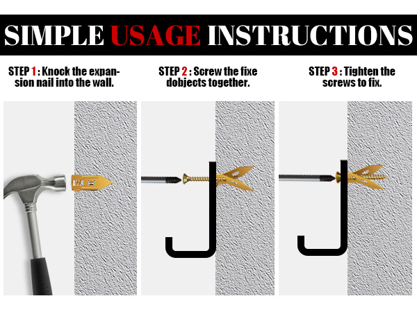 metal expansion bolt for drywall