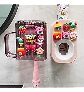 Automatic Toothpaste Dispenser & Toothpaste Holders and Wall Mounted Cup 3 Piece in a Set, is Wal...