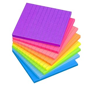 Lined sticky notes 4x4