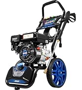 TOOLCY 3400 PSI 2.8 GPM Gas Powered Pressure Washer with Onboard Soap Tank, Spray Gun, 30FT Press...