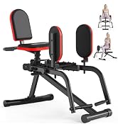 ERGOLIFE Hip Abductor Adductor Machine for Home Gym, 2 in 1 Inner and Outer Thigh Machine, 6-Leve...