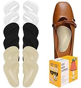 (12 Pieces) Arch Support Shoe Inserts for Flat Feet | Soft Gel Arch Support Insoles for Plantar F...