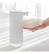 mooas Automatic Liquid Soap Dispenser, Pure Line Touchless Hand Soap Dispensers, USB Rechargeable...