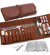 Leather Craft Tools Leather Sewing Kit Leather Carving Tools Leather Craft Making Leather Working...