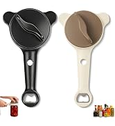 2 Pack Jar Opener for Seniors with Arthritis, 4-in-1 Adjustable Lid Opener for Weak Hands, Non-Sl...