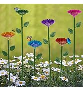 Retyion 6 Pack Bee Watering Station, Bee Bath for Garden Outdoor Yard Decor | Metal Bee Water Fee...