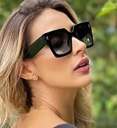 ADE WU Vintage Oversized Square Sunglasses for Women,Retro Luxury Designer Sun Glasses Shades UV4...