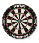 Viper by GLD Products Shot King Regulation Bristle Steel Tip Dartboard Set with Bullseye Metal Ra...