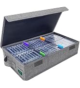 T WaveTree Cassette Tape Storage Box, Durable Cassette Tape Holder 16.34 x 9.25 x 3.54 Inch, Cass...