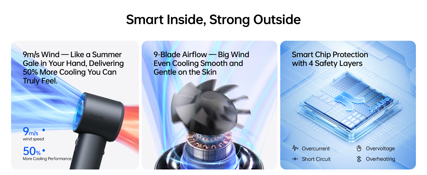 jisulife handheld mini fan